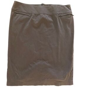 Lafayette 148 New York brown skirt size 12 , 2 front pockets with zipper, work